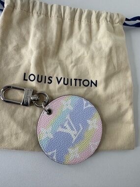 Louis Vuitton Pastel Monogram Round Keyring - Lavender, Pink & Mint